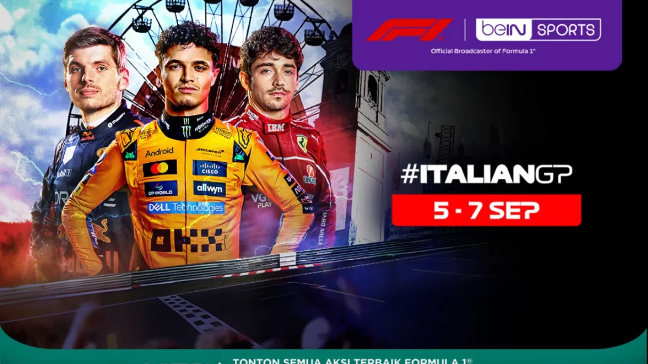 Jadwal dan Tautan Streaming F1 GP Italia 2025 di Vision+